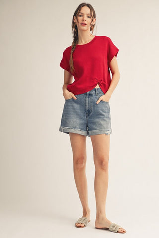 "Trish" Short Sweater - The Katie Grace Boutique