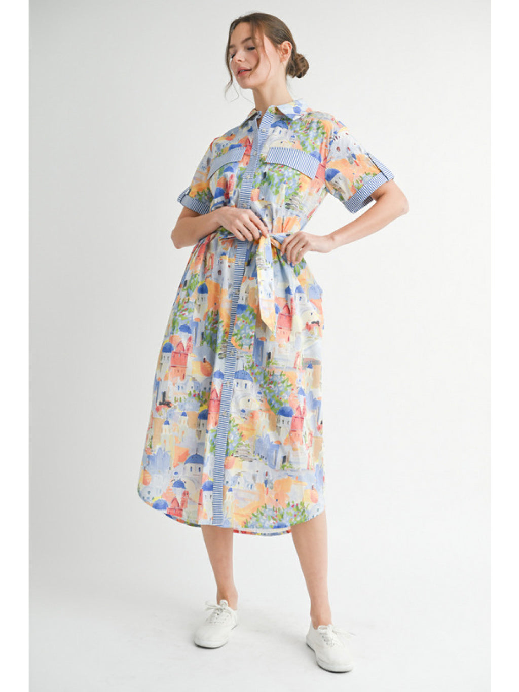 "Greta" Midi Dress - The Katie Grace Boutique