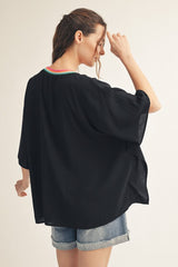 "Georgia" Batwing Blouse, 2 colors - The Katie Grace Boutique