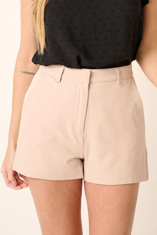 "Carmen" Tailored Shorts, 2 colors - The Katie Grace Boutique