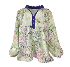"Wendy" Scalloped Blouse - The Katie Grace Boutique