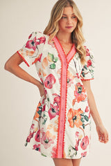 "Audra" Floral Dress - The Katie Grace Boutique