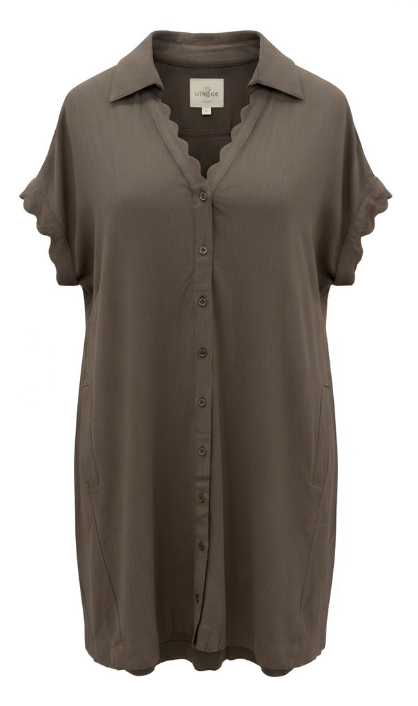 "Sophie" Linen Blend Dress - The Katie Grace Boutique