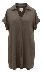 "Sophie" Linen Blend Dress - The Katie Grace Boutique