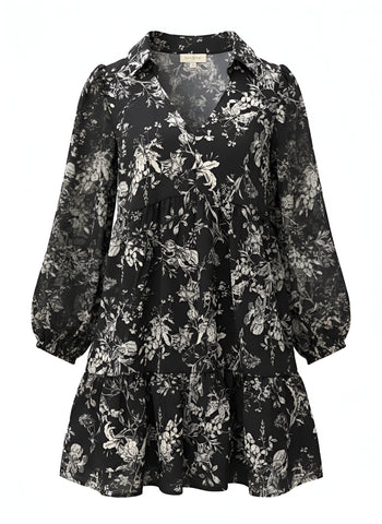 "Theresa" Long Sleeve Dress - The Katie Grace Boutique