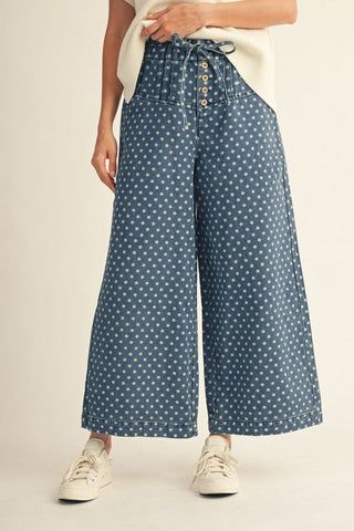 "Emily" Wide Leg Denim Jeans - The Katie Grace Boutique