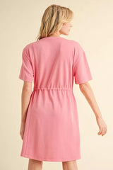 "Lily" Drawstring Dress - The Katie Grace Boutique