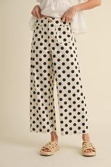 "Abby" Polka Dot Pants, Plus - The Katie Grace Boutique