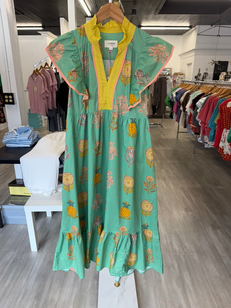 "Summer" Floral Midi Dress - The Katie Grace Boutique