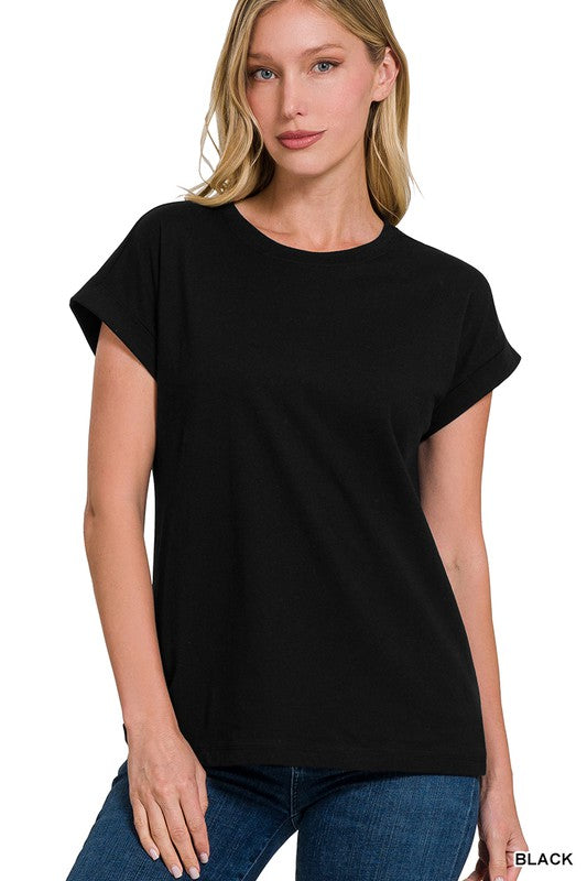 "Aubrey" The Perfect Basic Tee - The Katie Grace Boutique
