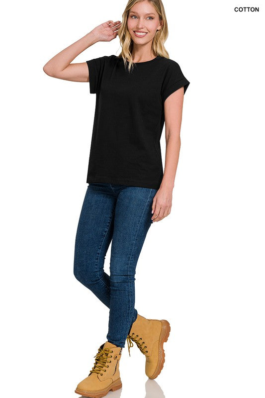 "Aubrey" The Perfect Basic Tee - The Katie Grace Boutique