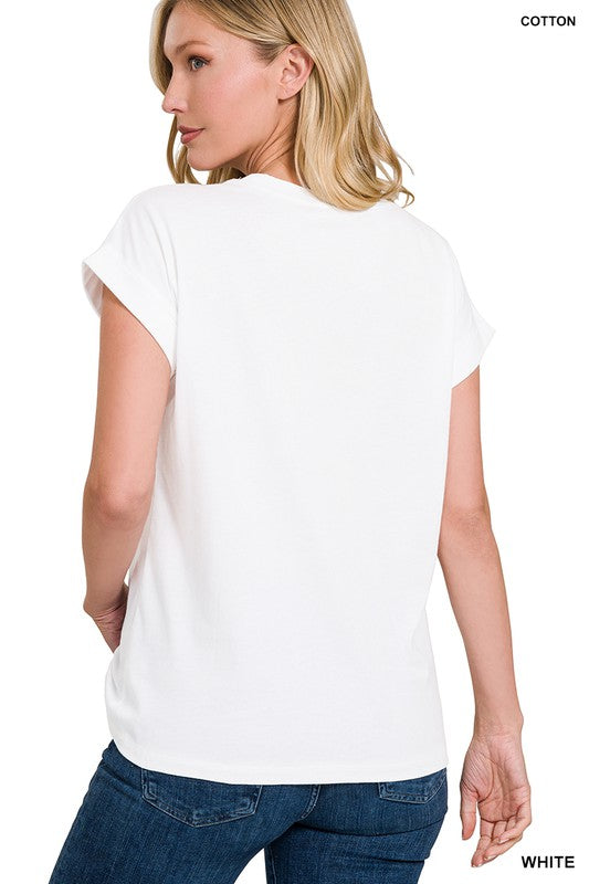 "Aubrey" The Perfect Basic Tee - The Katie Grace Boutique