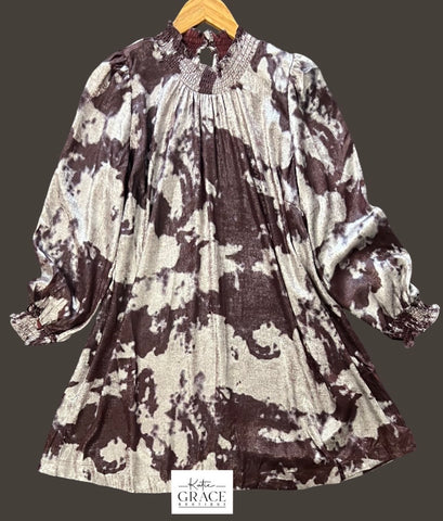 "Alexa" Metalic Dress - The Katie Grace Boutique