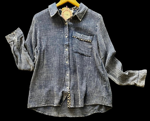 "Lisa" Mineral Washed Soft Cotton - The Katie Grace Boutique