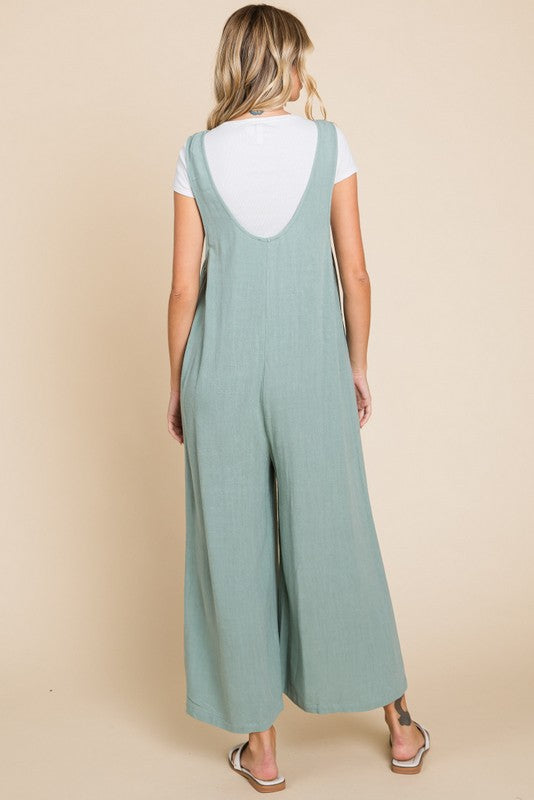 "Ashleigh" Linen Blend Jumpsuit, 3 colors - The Katie Grace Boutique
