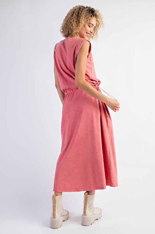 "Calista" Mineral Washed Dress - The Katie Grace Boutique