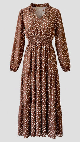 "Trista" Smocked Waist Dress - The Katie Grace Boutique
