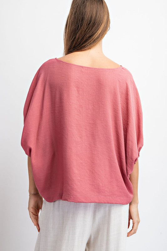 "Ellie" Dolman Blouse - The Katie Grace Boutique