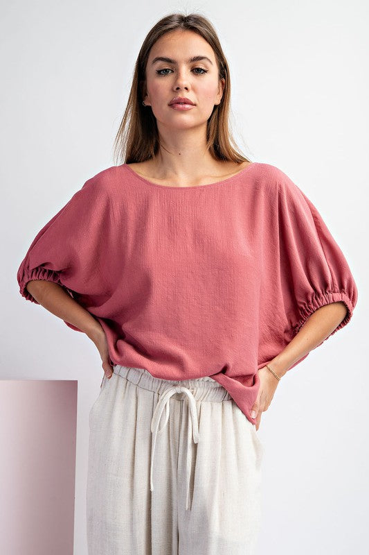 "Ellie" Dolman Blouse - The Katie Grace Boutique