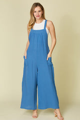 Restocked! "Gracen" Soft Cotton Jumpsuit - The Katie Grace Boutique