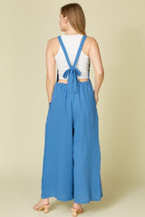 Restocked! "Gracen" Soft Cotton Jumpsuit - The Katie Grace Boutique