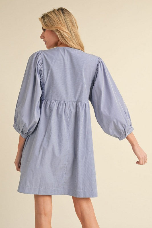"Olivia" Crochet and Embroidery Dress, 2 colors - The Katie Grace Boutique