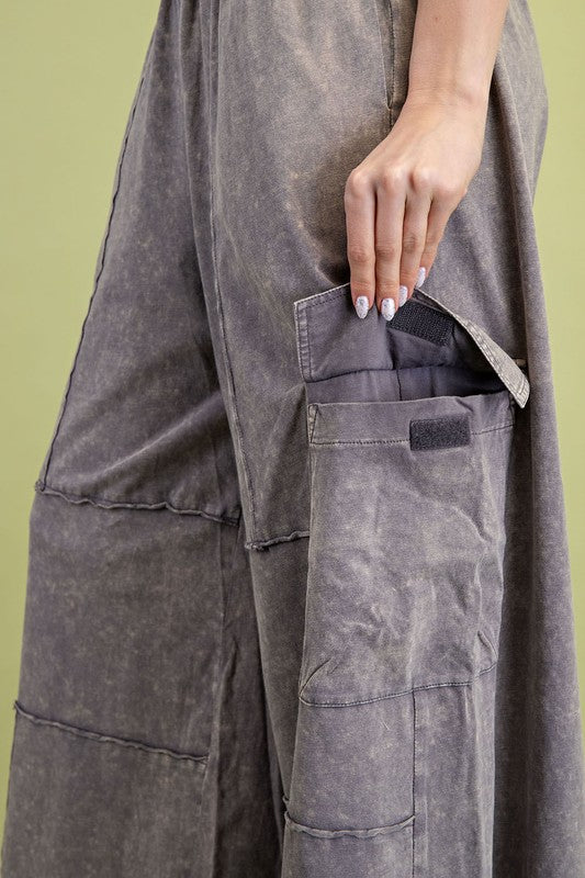 "Brittani" Mineral Washed Pants, 3 colors - The Katie Grace Boutique