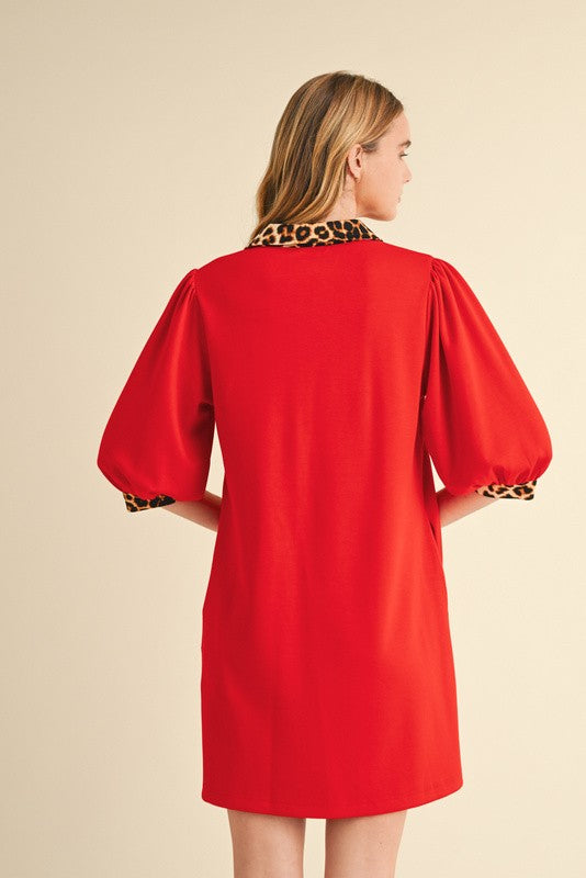 "Fiona" Leopard Print Dress, 2 colors - The Katie Grace Boutique