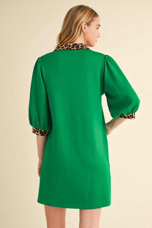 "Fiona" Leopard Print Dress, 2 colors - The Katie Grace Boutique