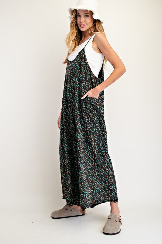 "Kelsey" Floral Jumpsuit, 2 colors - The Katie Grace Boutique
