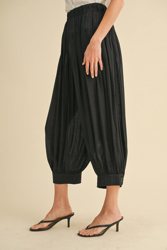 "Zuri" Pintuck Harem Panst, 2 colors - The Katie Grace Boutique