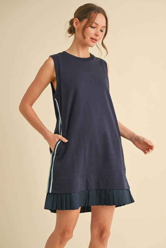 "Adelyn" Sleeveless Dress - The Katie Grace Boutique