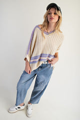 "Cassidy" Short Sleeve Sweater, 2 colors - The Katie Grace Boutique