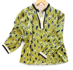 "Charm" Diamond Blouse - The Katie Grace Boutique
