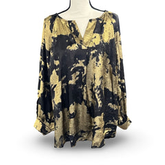 "Amanda" Metallic Blouse, 2 colors - The Katie Grace Boutique