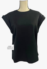 "Nichole" Braided Cap Sleeve Top - The Katie Grace Boutique