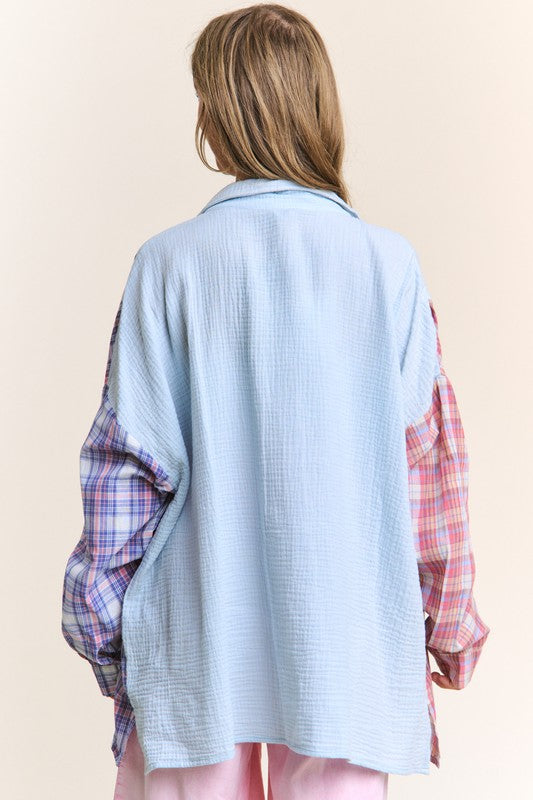 "Jenny" Button Down Top - The Katie Grace Boutique