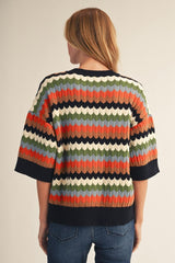 "Melody" Short Sleeve Sweater
