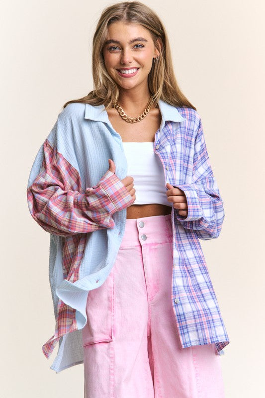 "Jenny" Button Down Top - The Katie Grace Boutique