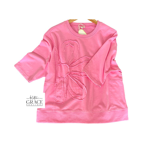 "Kylie" Applique Pullover - The Katie Grace Boutique