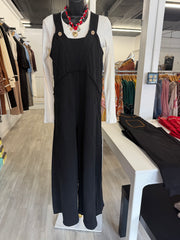 "Kimmie" Mineral Washed Jumpsuit - The Katie Grace Boutique