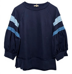 "Andi" Raglan Pullover, Navy - The Katie Grace Boutique