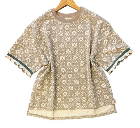 "Manda" Jacquard Top - The Katie Grace Boutique