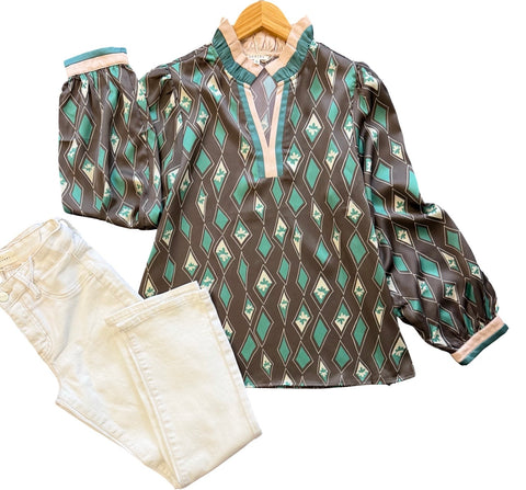 "Chessie" Blouse - The Katie Grace Boutique