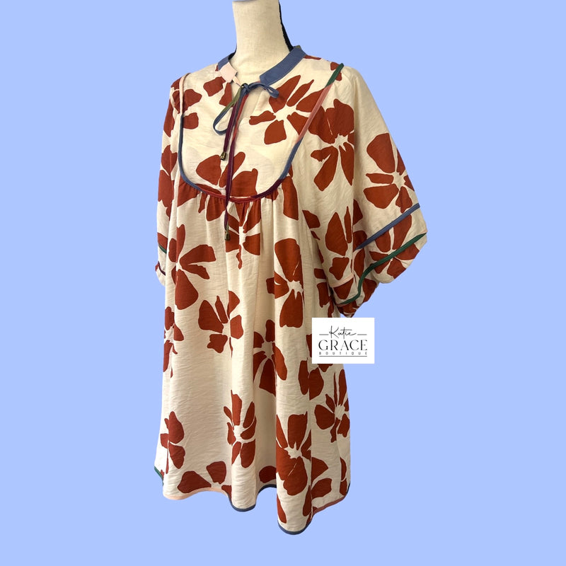 "Sprit" Puff Sleeve Dress - The Katie Grace Boutique