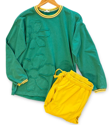 "Greenie" Applique Pullover - The Katie Grace Boutique