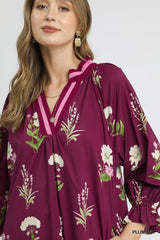 "Plumria" Floral Dress - The Katie Grace Boutique