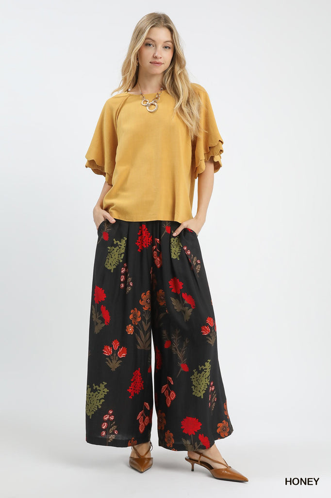 "Rachel" Linen Blend Top - The Katie Grace Boutique