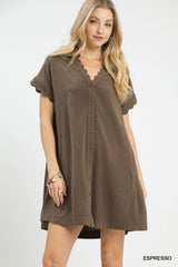 "Sophie" Linen Blend Dress - The Katie Grace Boutique