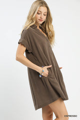 "Sophie" Linen Blend Dress - The Katie Grace Boutique
